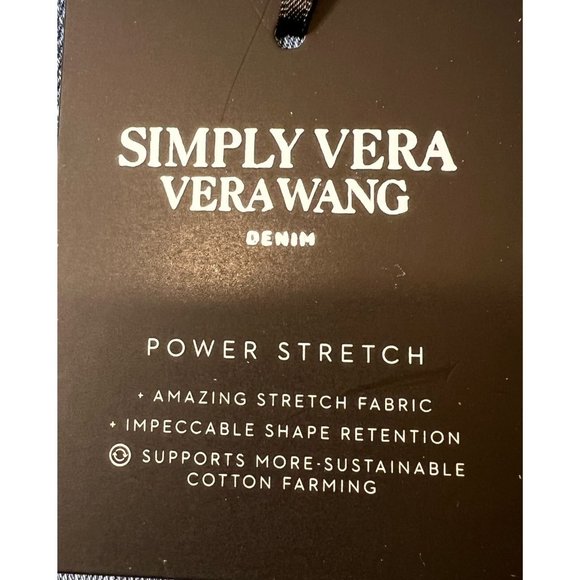 SOLD Simply Vera Vera Wang Womens Power Stretch High Waisted Skinny Jeans Sz 10 - Picture 7 of 9